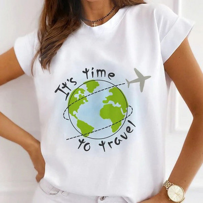 Γυναικεία μπλουζάκια με στάμπα σε στυλ κοριτσιού, vintage γραφικά, φαρδιά μπλουζάκια Harajuku, γυναικεία μπλουζάκια με κοντό μανίκι