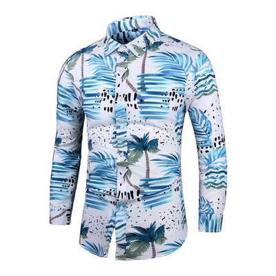 Chemise Slim Homme férfi ruhák Virágos ing Utcai ruházat 2022 Vintage kínai stílusú hosszú ujjú ruha ingek férfiaknak blúzok felsők