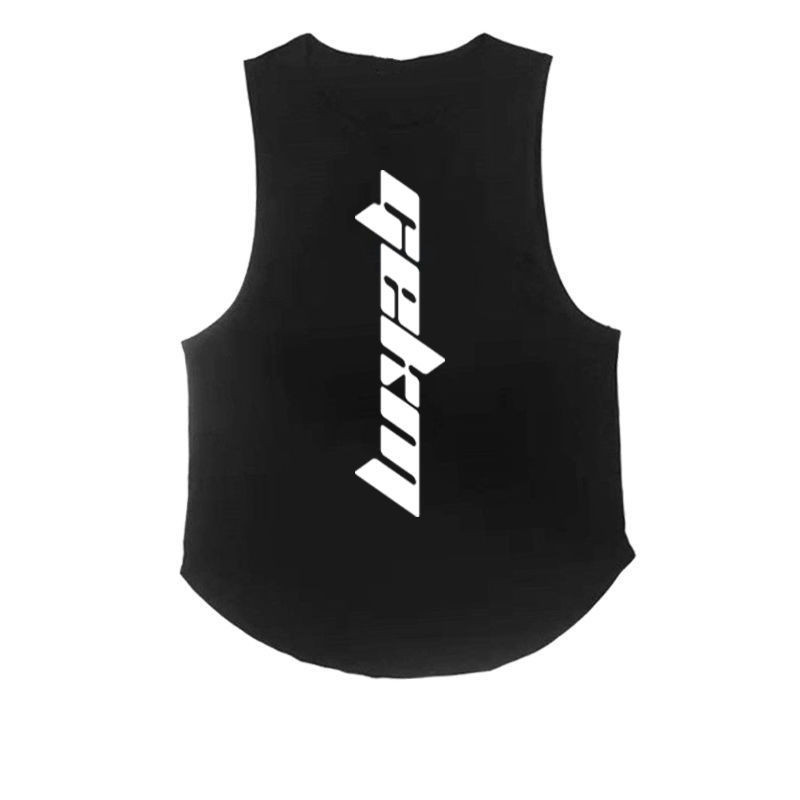 Gekm σπιτικό fashion brand καλοκαιρινό αμάνικο γιλέκο ανδρικό γυμναστήριο τρέξιμο με πρόβολο φαρδύ αθλητικό μπλουζάκι