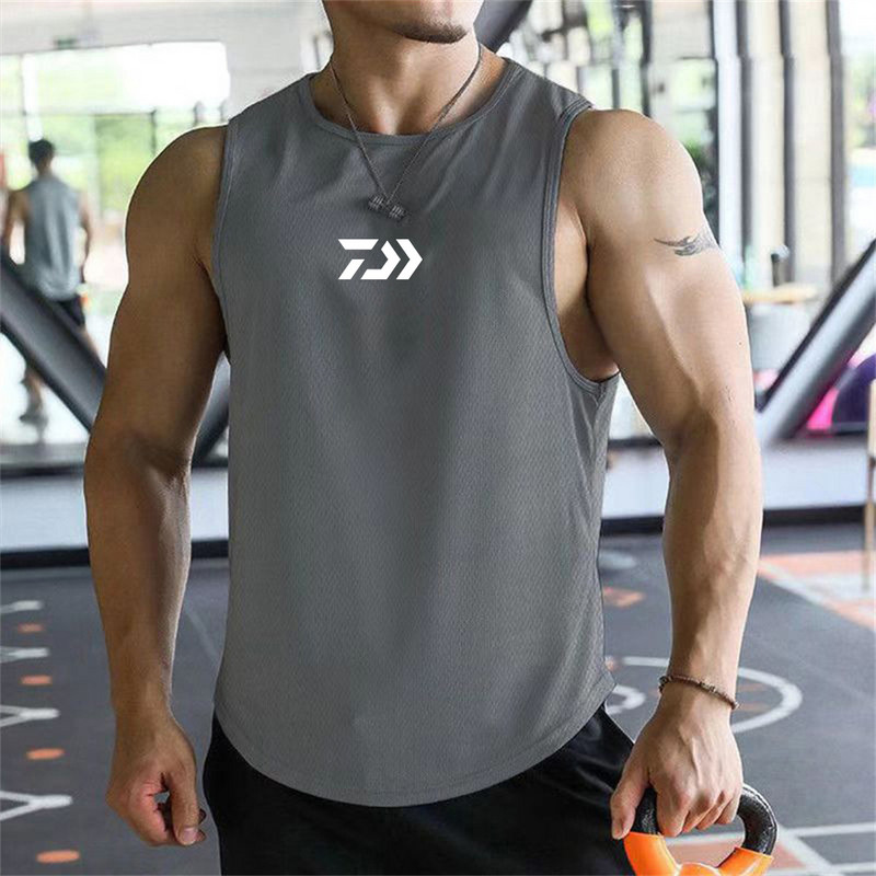 Haine de fitness pentru bărbați, tricou sport cu uscare rapidă, maiuu muscular, antrenament respirabil, plasă de fitness, vestă confortabilă