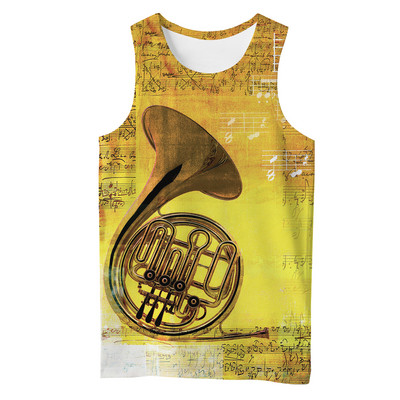 2021. aasta suvi, mehed, muusikariistad, 3D-kitarr, kõikjal prinditud vabaaja varrukateta T-särk, Unisex, paakitopsid Drop shipping BXD22