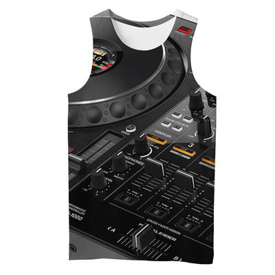 2021. aasta suvi, mehed, muusikariistad, 3D-kitarr, kõikjal prinditud vabaaja varrukateta T-särk, Unisex, paakitopsid Drop shipping BXD22