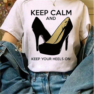 Μόδα φαρδιά καλοκαιρινά μπλουζάκια ψηλοτάκουνα λουλουδάτο γραφικό μπλουζάκι για γυναίκες Μοντάλ μπλουζάκια με κοντό μανίκι με στρογγυλή λαιμόκοψη