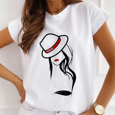 Μοντάλ μακιγιάζ γραφικό μπλουζάκι μόδας Καλοκαιρινό καθημερινό γυναικείο μπλουζάκι Sunflower Streetwear κοντομάνικο μπλουζάκι