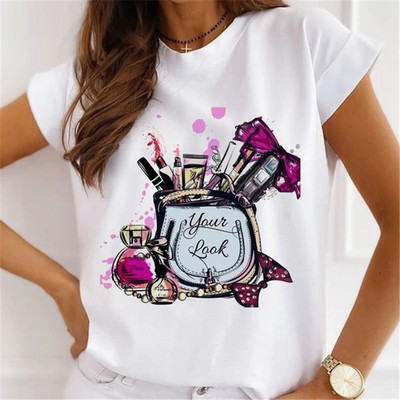 Μοντάλ μακιγιάζ γραφικό μπλουζάκι μόδας Καλοκαιρινό καθημερινό γυναικείο μπλουζάκι Sunflower Streetwear κοντομάνικο μπλουζάκι