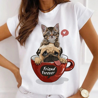 Μοντάλ μακιγιάζ γραφικό μπλουζάκι μόδας Καλοκαιρινό καθημερινό γυναικείο μπλουζάκι Sunflower Streetwear κοντομάνικο μπλουζάκι