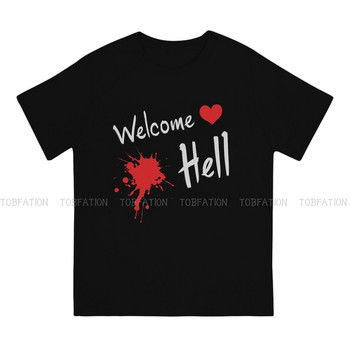 Welcome Hell O Neck TSshirt Touhou Project Game Pure Cotton Classic Tshirt Ανδρικά μπλουζάκια Μόδα Μεγάλες εκπτώσεις