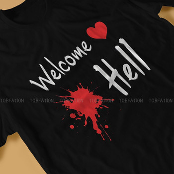 Welcome Hell O Neck TSshirt Touhou Project Game Pure Cotton Classic Tshirt Ανδρικά μπλουζάκια Μόδα Μεγάλες εκπτώσεις