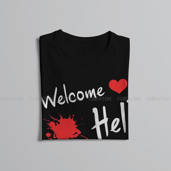 Welcome Hell O Neck TSshirt Touhou Project Game Pure Cotton Classic Tshirt Ανδρικά μπλουζάκια Μόδα Μεγάλες εκπτώσεις