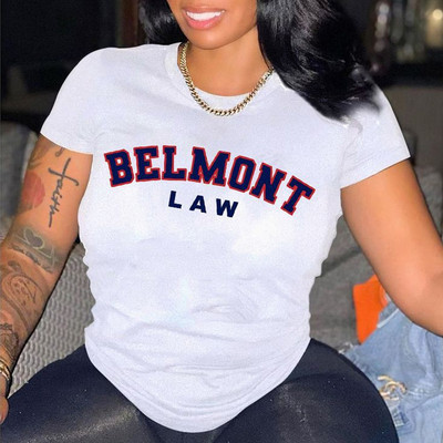 Modes burtu rožu sirds grafisks T-krekls sievietēm balts brīvs vasaras topi Modāls apaļa kakla ar īsām piedurknēm T-krekli