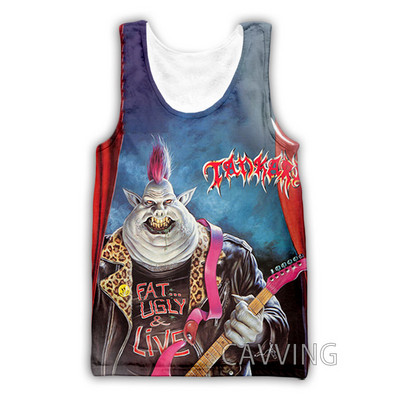 Νέα μόδα Γυναικείες/Ανδρικές 3D μπλούζες Tankard Band Μπλούζες με φανελάκι Harajuku Καλοκαιρινό εσώρουχο πουκάμισα Streetwear