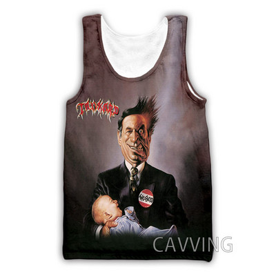 Νέα μόδα Γυναικείες/Ανδρικές 3D μπλούζες Tankard Band Μπλούζες με φανελάκι Harajuku Καλοκαιρινό εσώρουχο πουκάμισα Streetwear