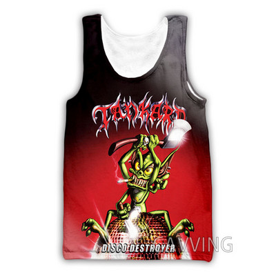 Νέα μόδα Γυναικείες/Ανδρικές 3D μπλούζες Tankard Band Μπλούζες με φανελάκι Harajuku Καλοκαιρινό εσώρουχο πουκάμισα Streetwear