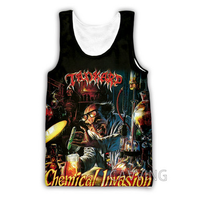 Νέα μόδα Γυναικείες/Ανδρικές 3D μπλούζες Tankard Band Μπλούζες με φανελάκι Harajuku Καλοκαιρινό εσώρουχο πουκάμισα Streetwear