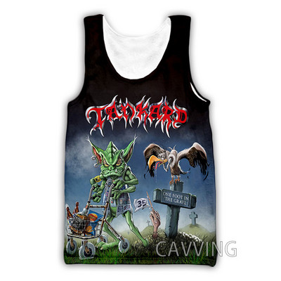 Νέα μόδα Γυναικείες/Ανδρικές 3D μπλούζες Tankard Band Μπλούζες με φανελάκι Harajuku Καλοκαιρινό εσώρουχο πουκάμισα Streetwear