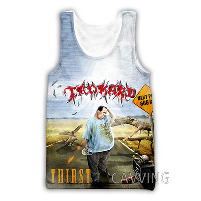 Νέα μόδα Γυναικείες/Ανδρικές 3D μπλούζες Tankard Band Μπλούζες με φανελάκι Harajuku Καλοκαιρινό εσώρουχο πουκάμισα Streetwear