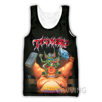 Νέα μόδα Γυναικείες/Ανδρικές 3D μπλούζες Tankard Band Μπλούζες με φανελάκι Harajuku Καλοκαιρινό εσώρουχο πουκάμισα Streetwear