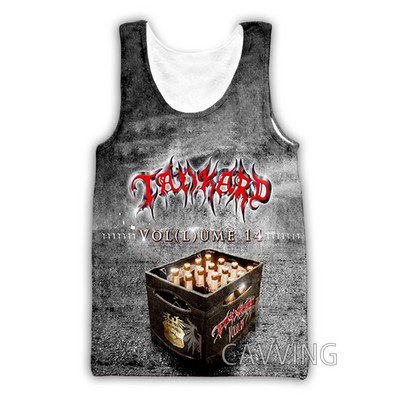 Νέα μόδα Γυναικείες/Ανδρικές 3D μπλούζες Tankard Band Μπλούζες με φανελάκι Harajuku Καλοκαιρινό εσώρουχο πουκάμισα Streetwear