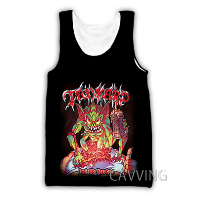 Νέα μόδα Γυναικείες/Ανδρικές 3D μπλούζες Tankard Band Μπλούζες με φανελάκι Harajuku Καλοκαιρινό εσώρουχο πουκάμισα Streetwear