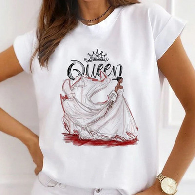 Sieviešu brīvi vasaras topi augstpapēžu kurpes ar ziedu pāri Balonu grafiski krekli Sieviešu T-krekli ar īsām piedurknēm ar modālu O kakla izgriezumu