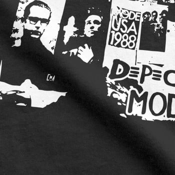 Ηλεκτρονικό Rock Depeche Cool Mode T-Shirts Ανδρικό χιουμοριστικό βαμβακερό μπλουζάκι με στρογγυλό γιακά κοντομάνικο μπλουζάκι 4XL 5XL 6XL μπλουζάκια