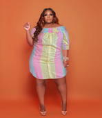 Divatos, bő csíkos gombos szoknya, nagyméretű, elegáns női ruha 2022-es nyári hölgyek luxusruházata estélyi maxi ruha