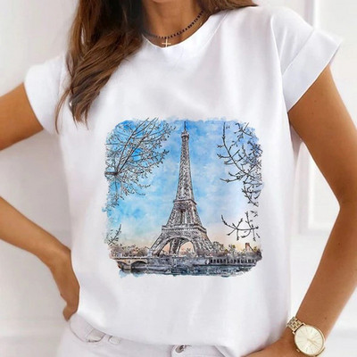 Szexi ajkak magas sarkú nyomott pólók nőknek Új nyári grafikai pólók Vicces ingek Női pólók Bő nyakú Harajuku felsők