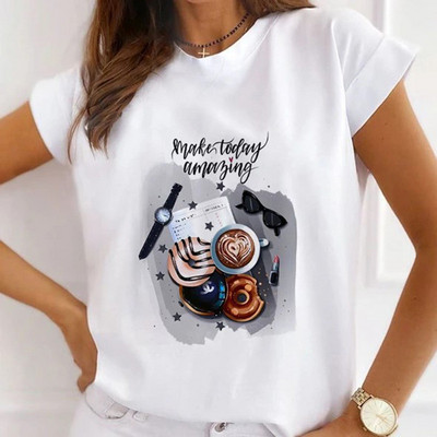 Νέο καλοκαιρινό πουκάμισο μόδας Χείλη Ηλίανθος γραφικά μπλουζάκια Γυναικεία μπλουζάκια Βάση με λαιμόκοψη Λευκά μπλουζάκια φιλί αγάπης αστεία κορίτσια Φαρδιά μπλουζάκι