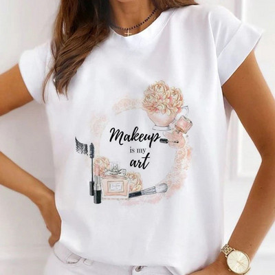 Νέο καλοκαιρινό πουκάμισο μόδας Χείλη Ηλίανθος γραφικά μπλουζάκια Γυναικεία μπλουζάκια Βάση με λαιμόκοψη Λευκά μπλουζάκια φιλί αγάπης αστεία κορίτσια Φαρδιά μπλουζάκι