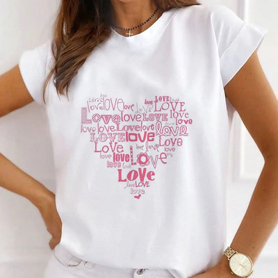 Νέο καλοκαιρινό πουκάμισο μόδας Χείλη Ηλίανθος γραφικά μπλουζάκια Γυναικεία μπλουζάκια Βάση με λαιμόκοψη Λευκά μπλουζάκια φιλί αγάπης αστεία κορίτσια Φαρδιά μπλουζάκι