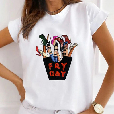 Μόδα Καλοκαιρινό μπλουζάκι για γυναίκα Νέο μπλουζάκι I Love My Style Letter Γραφικό χαριτωμένο γυναικείο μπλουζάκι Γυναικείο μπλουζάκι