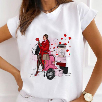 Νέα καλοκαιρινά εμπριμέ γυναικεία μπλουζάκια Γυναικεία φαρδιά μπλουζάκια με φλοράλ φτερά πεταλούδας γραφικά O λαιμόκοψη κοντομάνικα μπλουζάκια