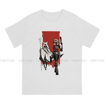 Disney Ahsoka Tano Κλασικό ανδρικό μπλουζάκι Camisetas στυλ Homme Print Loose