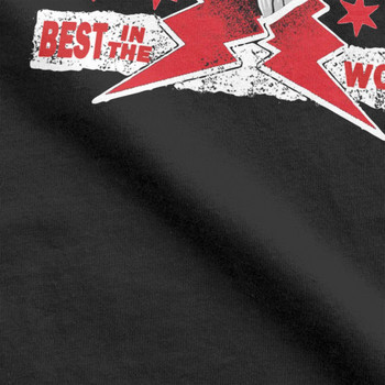 Ανδρικά Cm Punk Aew Best In The World T-shirts 100% βαμβακερά ρούχα καινοτομία κοντομάνικα Crew λαιμόκοψη αυθεντικά μπλουζάκια