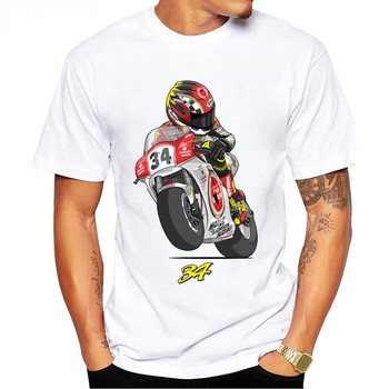 KEVIN SCHWANTZ #34 Κλασικό T-Shirt Νέο καλοκαιρινό ανδρικό κοντομάνικο GS Adventure μοτοσυκλέτα Sport Casual Boy Λευκά μπλουζάκια