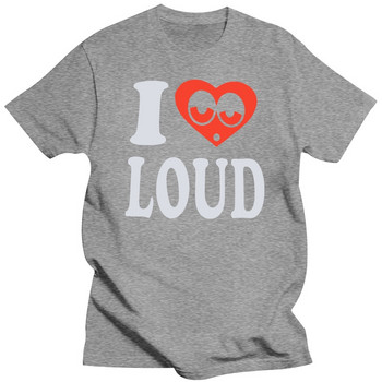 Νέο μπλουζάκι TShirt I Love Loud Funny Heart Black Tee