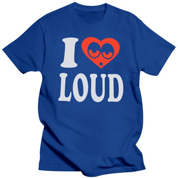 Νέο μπλουζάκι TShirt I Love Loud Funny Heart Black Tee