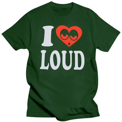 Új póló I Love Loud Funny Heart Black Tee póló