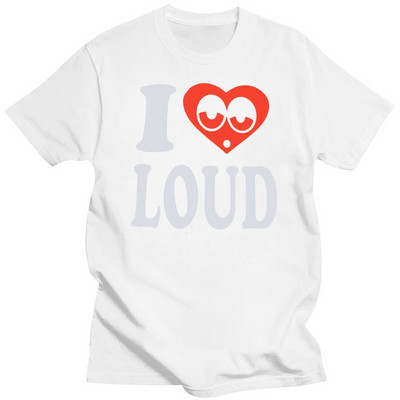 Új póló I Love Loud Funny Heart Black Tee póló
