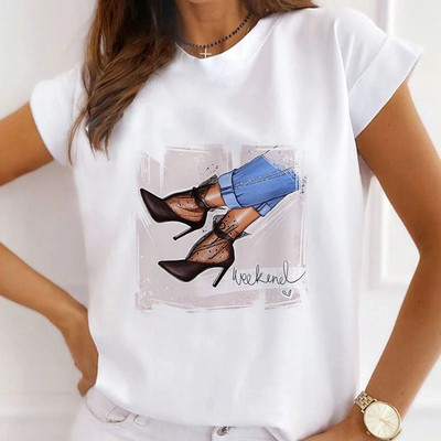 Famous Scenery print T-shirts Γυναικεία καλοκαιρινά γραφικά μπλουζάκια Αστεία πουκάμισα για γυναίκες Μοντέρνα μπλουζάκια Loose Crew Neck Harajuku tops