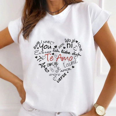 Famous Scenery print T-shirts Γυναικεία καλοκαιρινά γραφικά μπλουζάκια Αστεία πουκάμισα για γυναίκες Μοντέρνα μπλουζάκια Loose Crew Neck Harajuku tops