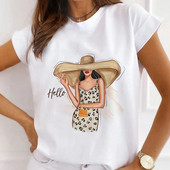 Karikatūra Butterfly Dog Rabbit Camera Printed Sieviešu T-krekls 100% Modāls Īsām Piedurknēm Brīvi Tkrekli Harajuku Tops Tī sieviešu krekli