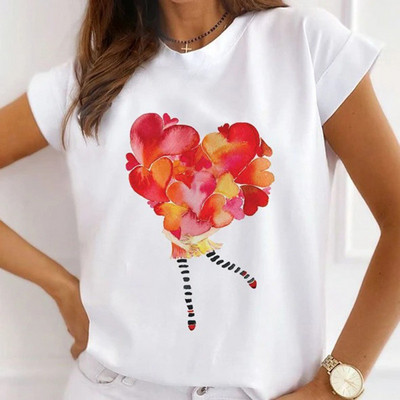 Karikatūra Butterfly Dog Rabbit Camera Printed Sieviešu T-krekls 100% Modāls Īsām Piedurknēm Brīvi Tkrekli Harajuku Tops Tī sieviešu krekli