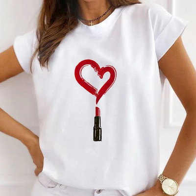 Γυναικεία φαρδιά καλοκαιρινά μπλουζάκια Love print New York City Graphic T-shirt Γυναικεία κοντομάνικα μπλουζάκια Modal O στο λαιμό