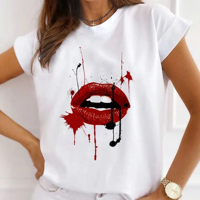 Γυναικεία φαρδιά καλοκαιρινά μπλουζάκια Love print New York City Graphic T-shirt Γυναικεία κοντομάνικα μπλουζάκια Modal O στο λαιμό