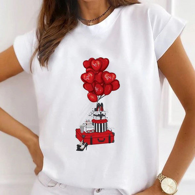 Γυναικεία φαρδιά καλοκαιρινά μπλουζάκια Love print New York City Graphic T-shirt Γυναικεία κοντομάνικα μπλουζάκια Modal O στο λαιμό