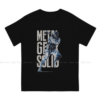 MGS Minimalist T-Shirt for Men Metal Gear Solid Game Καινοτομία 100% βαμβακερό μπλουζάκι μπλουζάκι O λαιμό κοντομάνικο μπλουζάκι καλοκαιρινά ρούχα