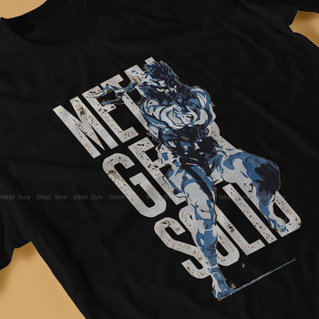 MGS Minimalist T-Shirt for Men Metal Gear Solid Game Καινοτομία 100% βαμβακερό μπλουζάκι μπλουζάκι O λαιμό κοντομάνικο μπλουζάκι καλοκαιρινά ρούχα