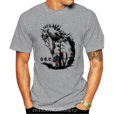 Vīriešu Jiraiya un 1Naruto krāsa, melns T-krekls, izmērs S-3Xl, 2021. gada vasaras druka.