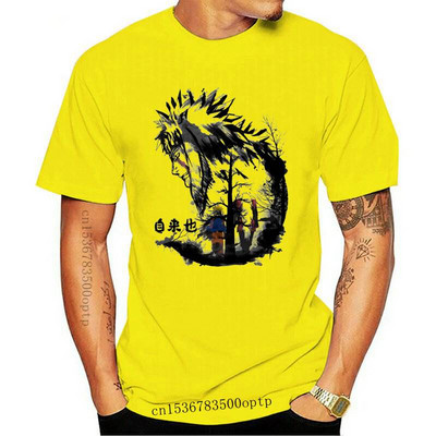 Vīriešu Jiraiya un 1Naruto krāsa, melns T-krekls, izmērs S-3Xl, 2021. gada vasaras druka.